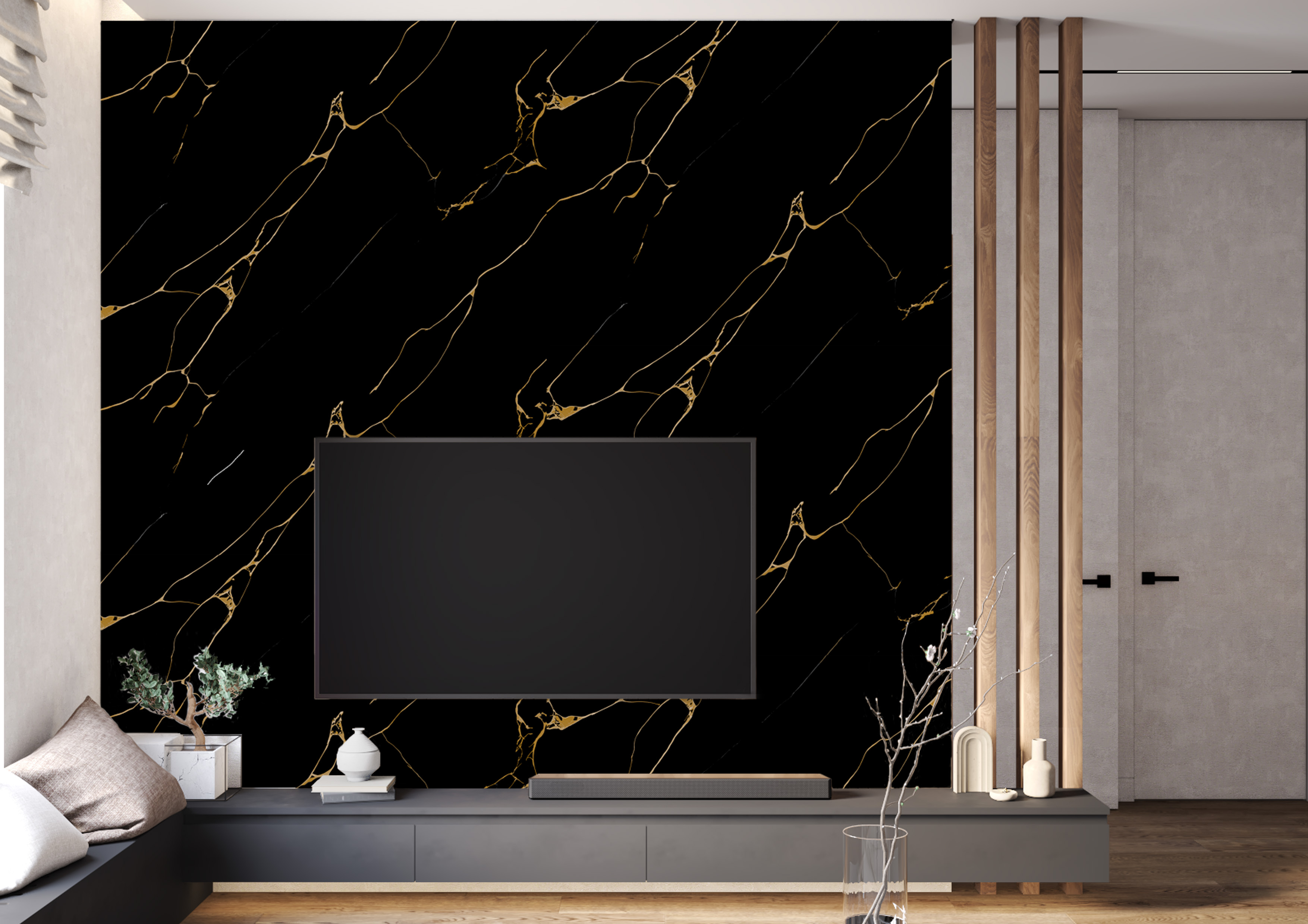 Интерьер с применением Пленка для термопереноса М-067 VP gold*