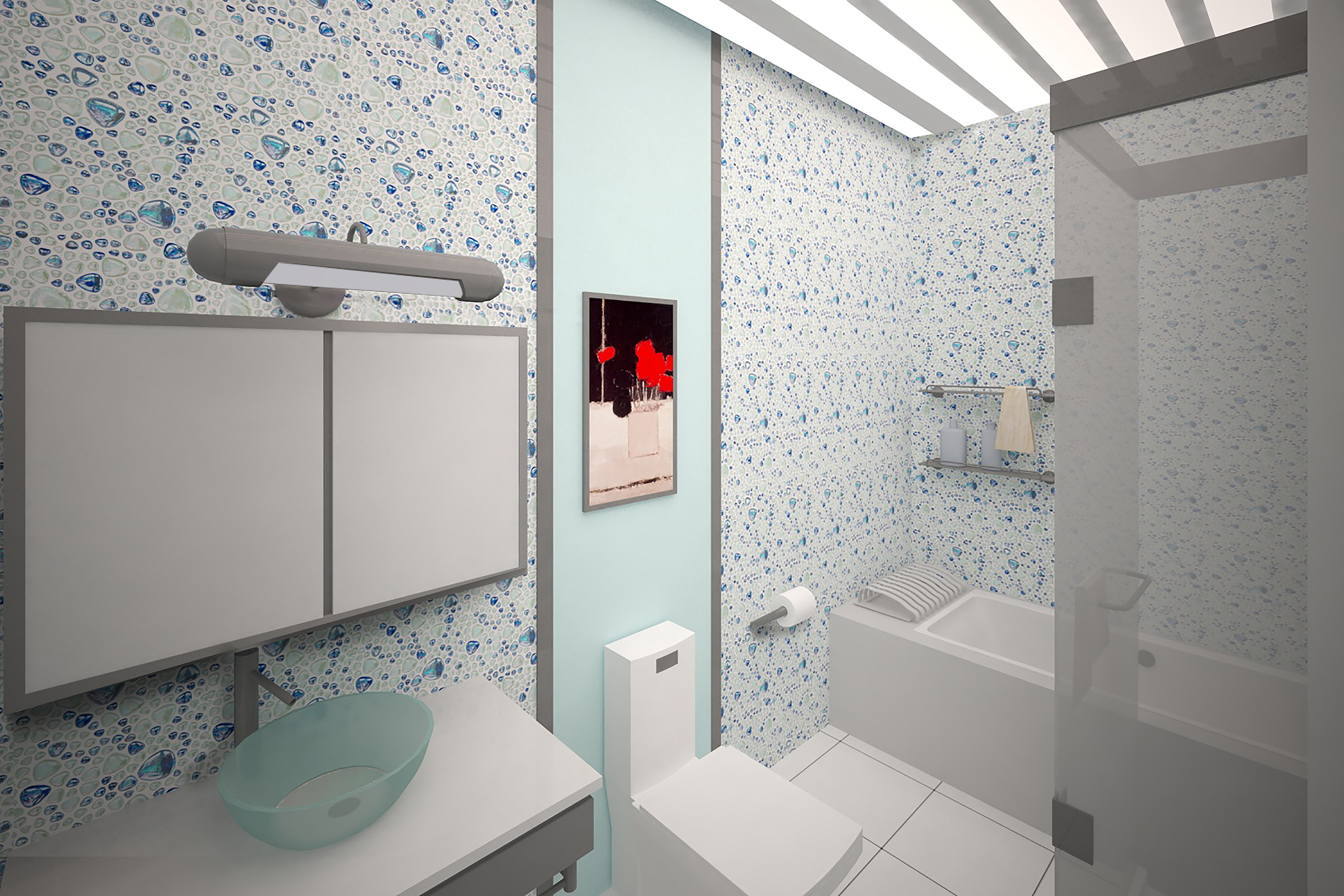 Панели пвх мозаика для ванной фото дизайн