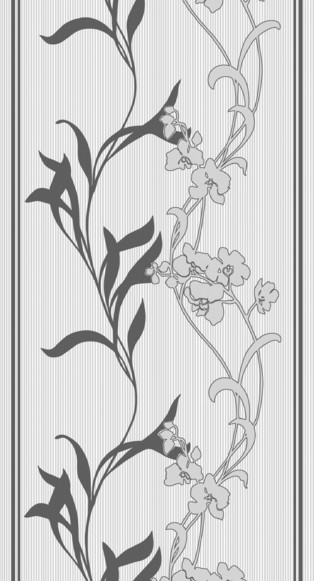 Пленка для термопереноса 339-1 орхидеи серебро из коллекции Freedom